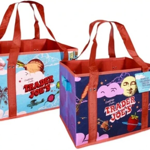 Trader Joe’s new Stand-Up Collapsible Grocery Tote - Picture 2 of 3